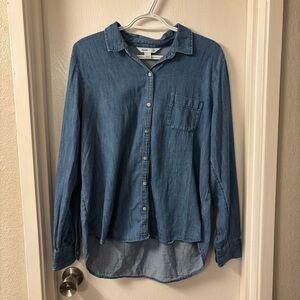 Old Navy Blue Casual Lightweight Button Down Shirt